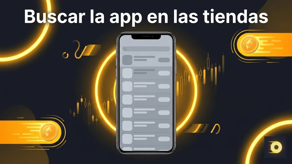 Pantalla de celular con varios resultados de búsqueda en tienda de apps al buscar Rollbit, sin confirmación oficial