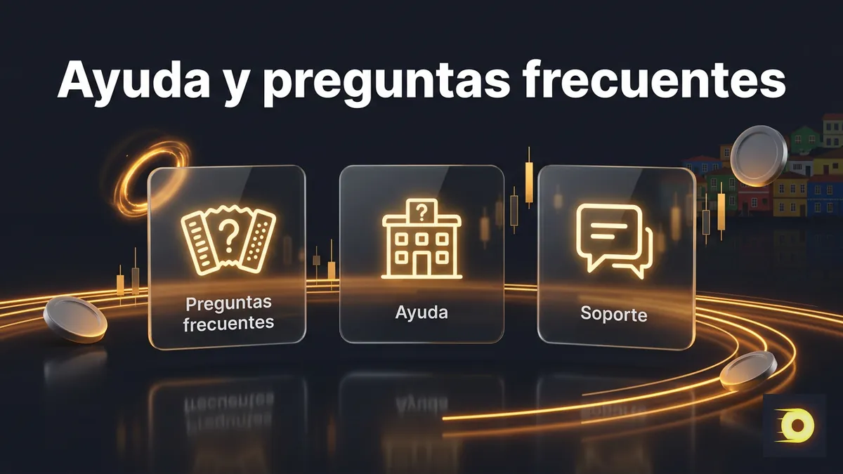 Comparación entre Centro de Ayuda, preguntas frecuentes y página de Support de Rollbit Chile