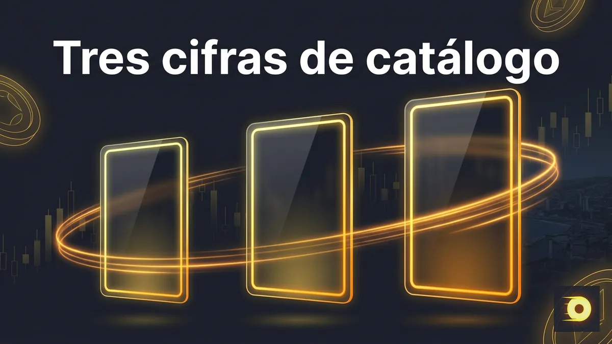 Comparación visual de las tres cifras de catálogo de juegos de Rollbit en paneles de vidrio iluminados