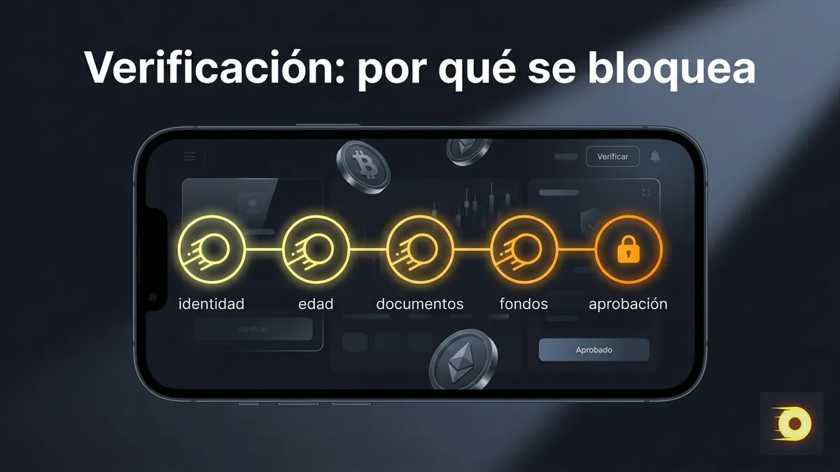 Secuencia de verificación KYC en cinco pasos que explica por qué se bloquean cuentas en Rollbit Chile